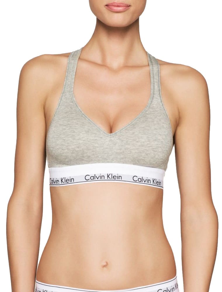 Calvin Klein šedá podprsenka Lift