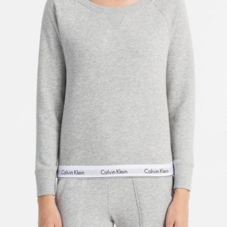 Calvin Klein šedá dámská mikina Top Sweatshirt
