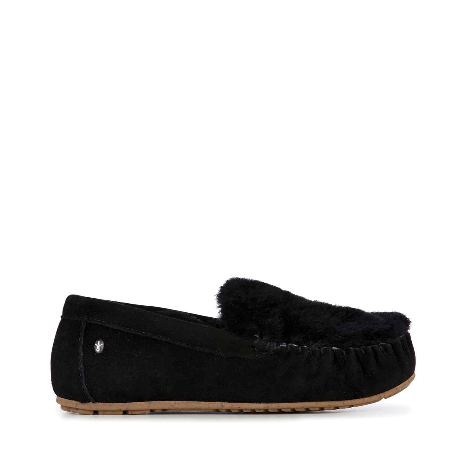Emu černé podzimní mokasíny Cairns Reerse Fur Black/Noir