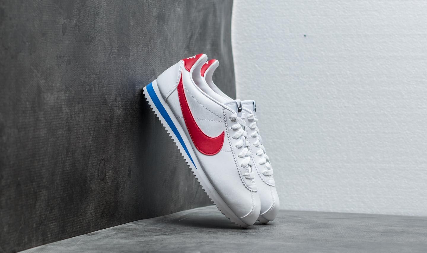 Nike Wmns Classic Cortez Leather White/ Varsity Red-Varsity Royal
