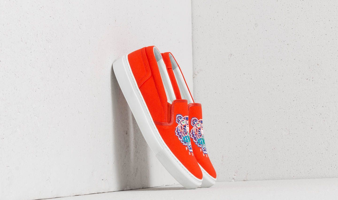 Kenzo K-Skate Tiger Sneakers Orange