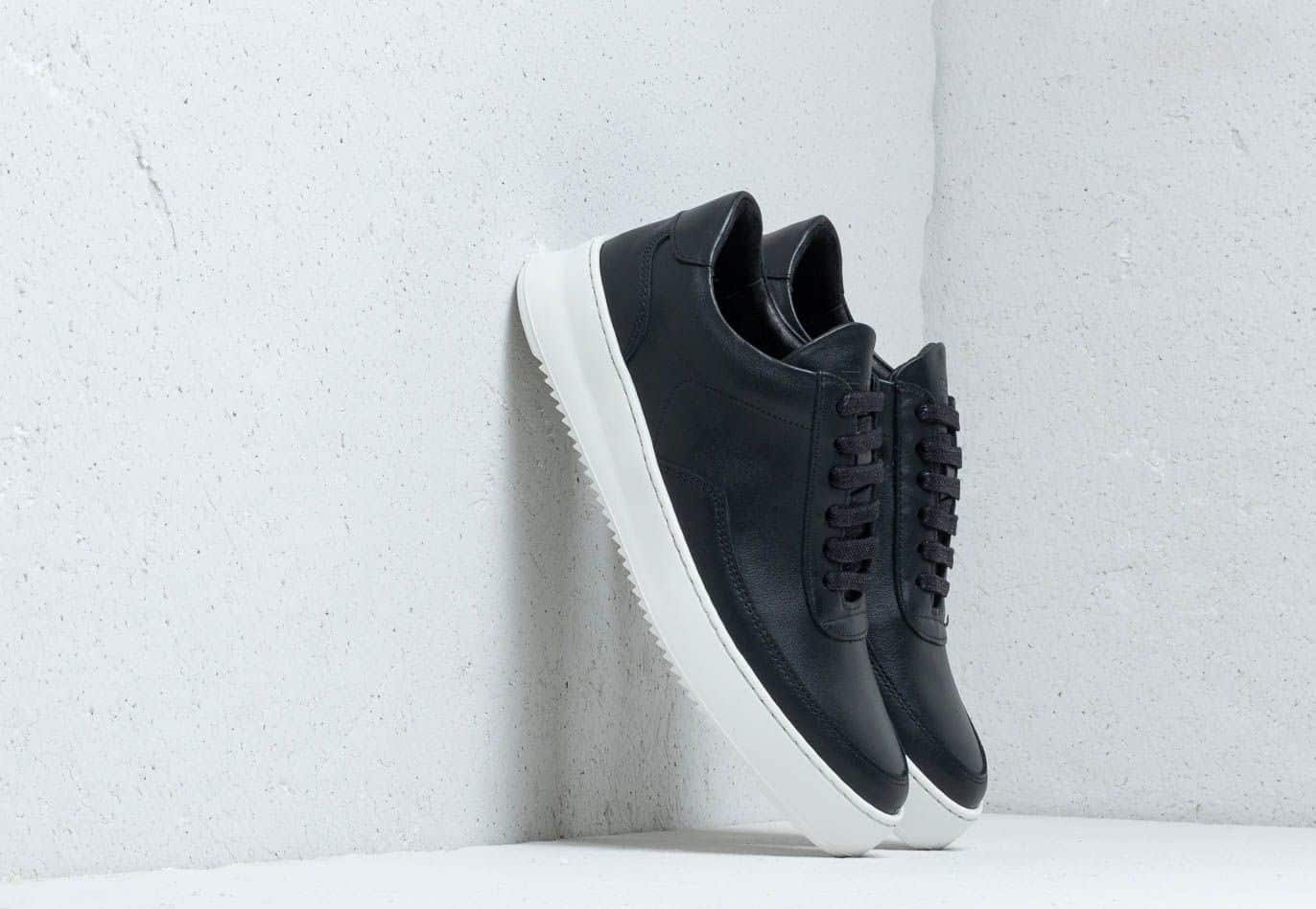 Filling Pieces Low Mondo Ripple Nardo Nappa Black