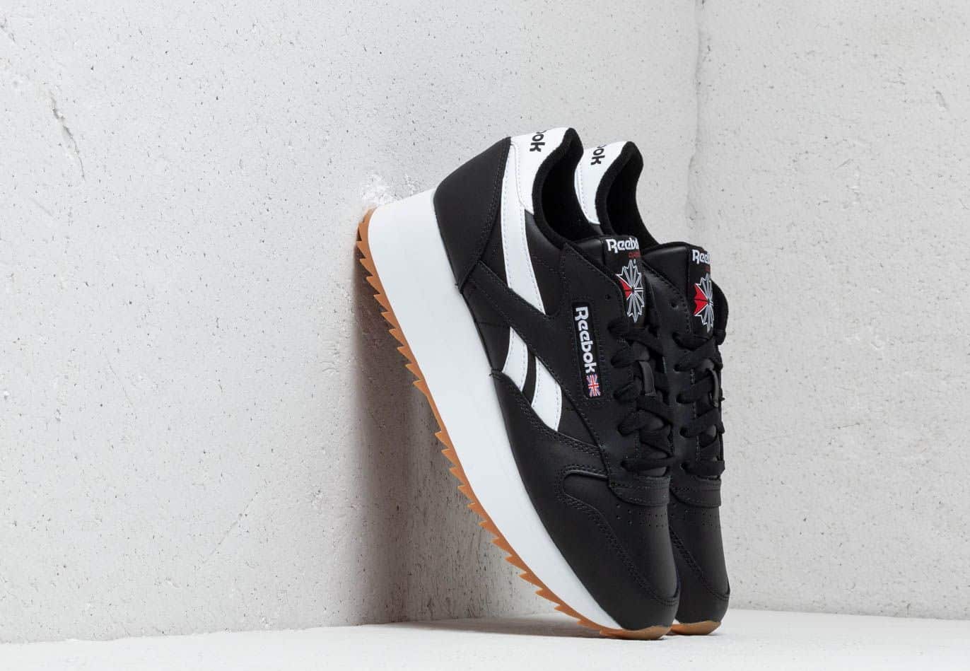Reebok Classic Leather Double Black/ White/ Primal Red