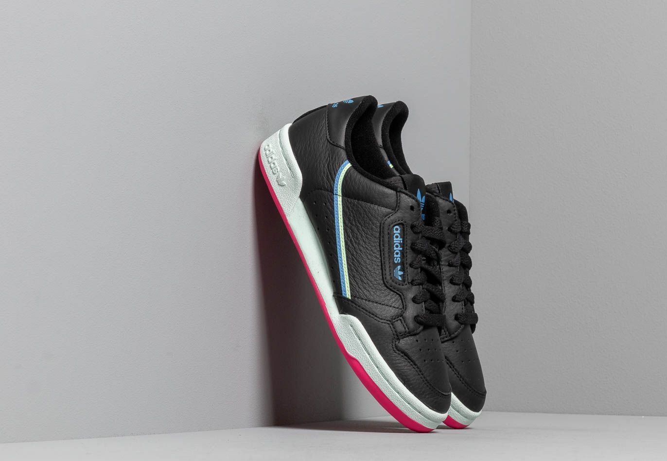 adidas Continental 80 W Core Black/ Hi-Res Yellow/ True Blue