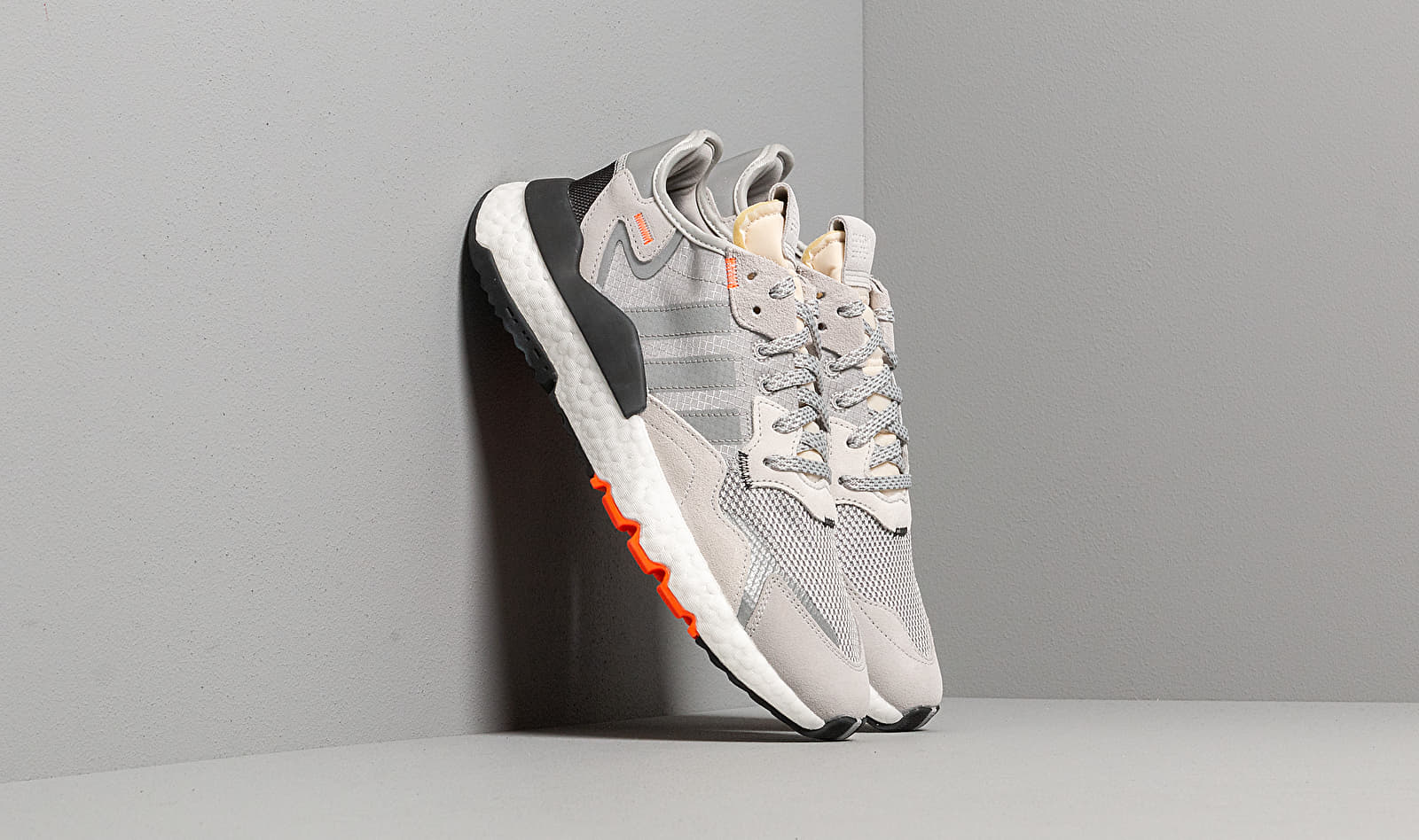 adidas Nite Jogger Grey Two/ Multi Solid Grey/ Solar Orange