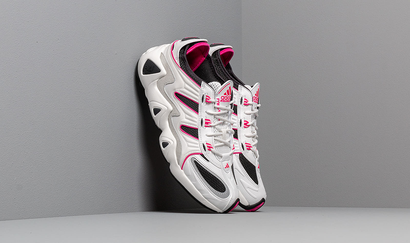 adidas FYW S-97 Crystal White/ Crystal White/ Shock Pink