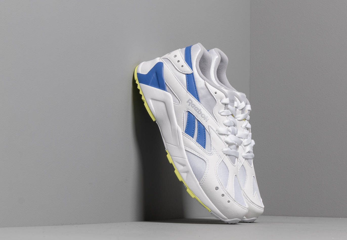 Reebok Aztrek White/ Cold Grey/ Cobalt/ Lime