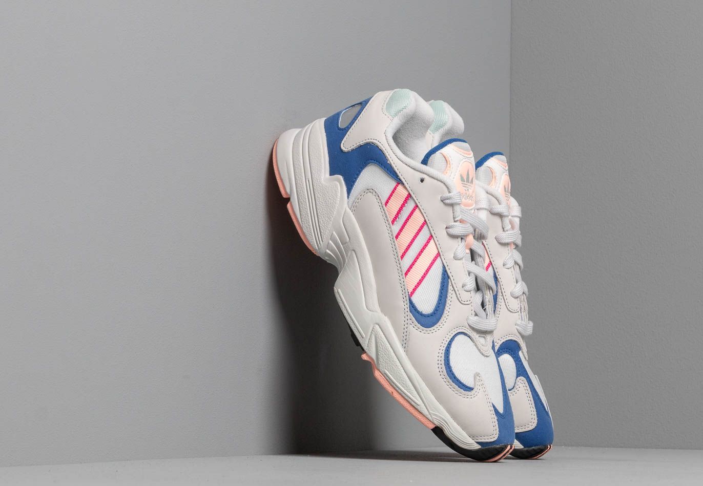 adidas Yung-1 Crystal White/ Clear Orange/ Clear Royal