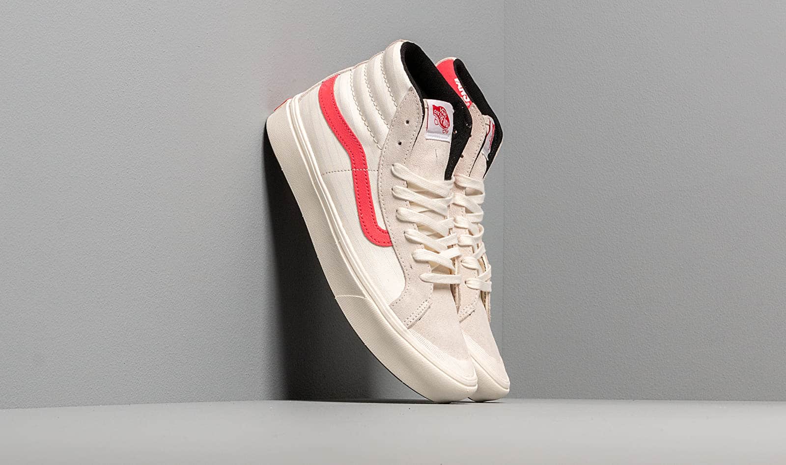 Vans Comfycush Style 1 (Suede/ Canvas) Beige/ Pink