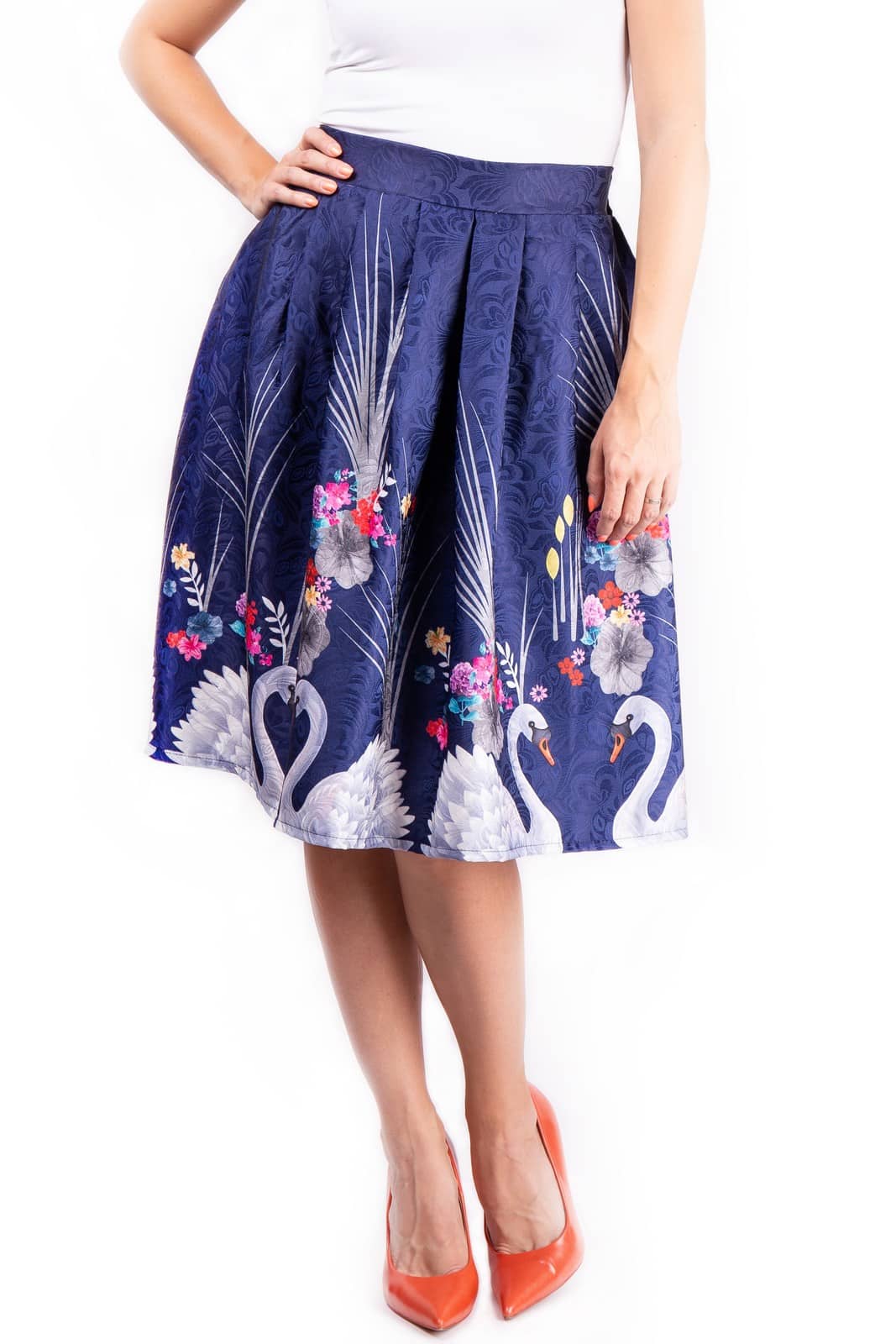 Simpo modrá sukně White Swan