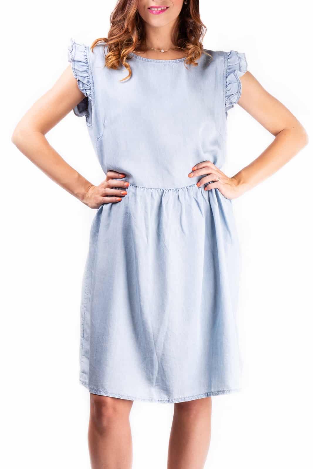 Simpo modré denimové šaty Denim Life