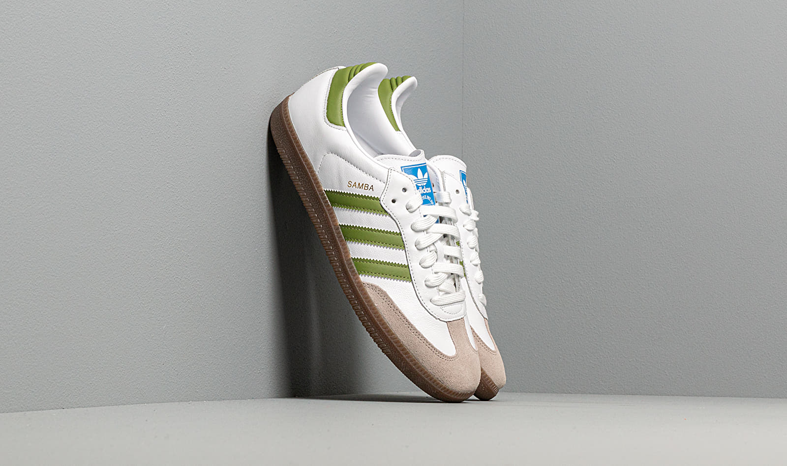 adidas Samba OG Ftw White/ Tech Olive/ Light Brown