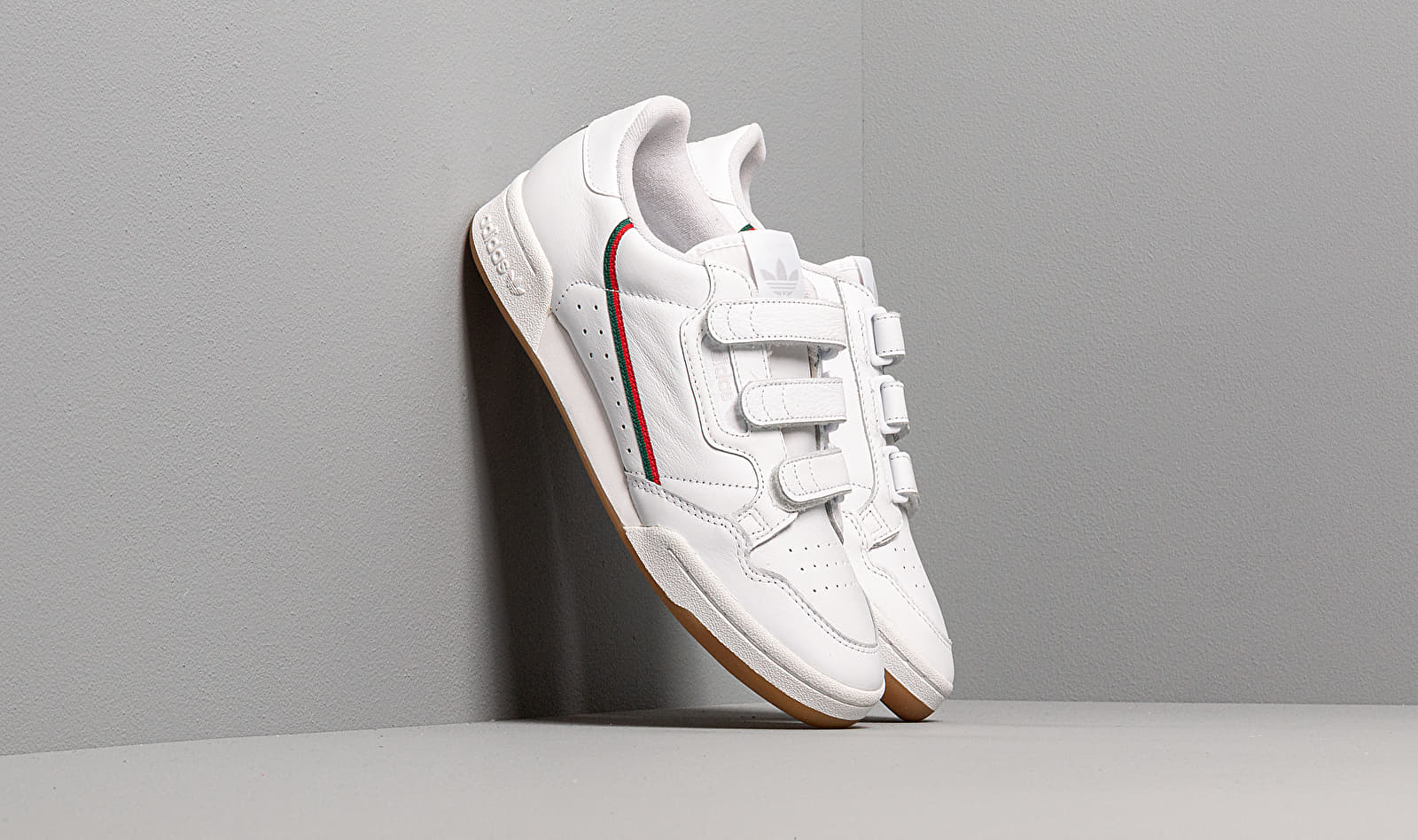 adidas Continental 80 Strap Ftw White/ Core Green/ Scarlet