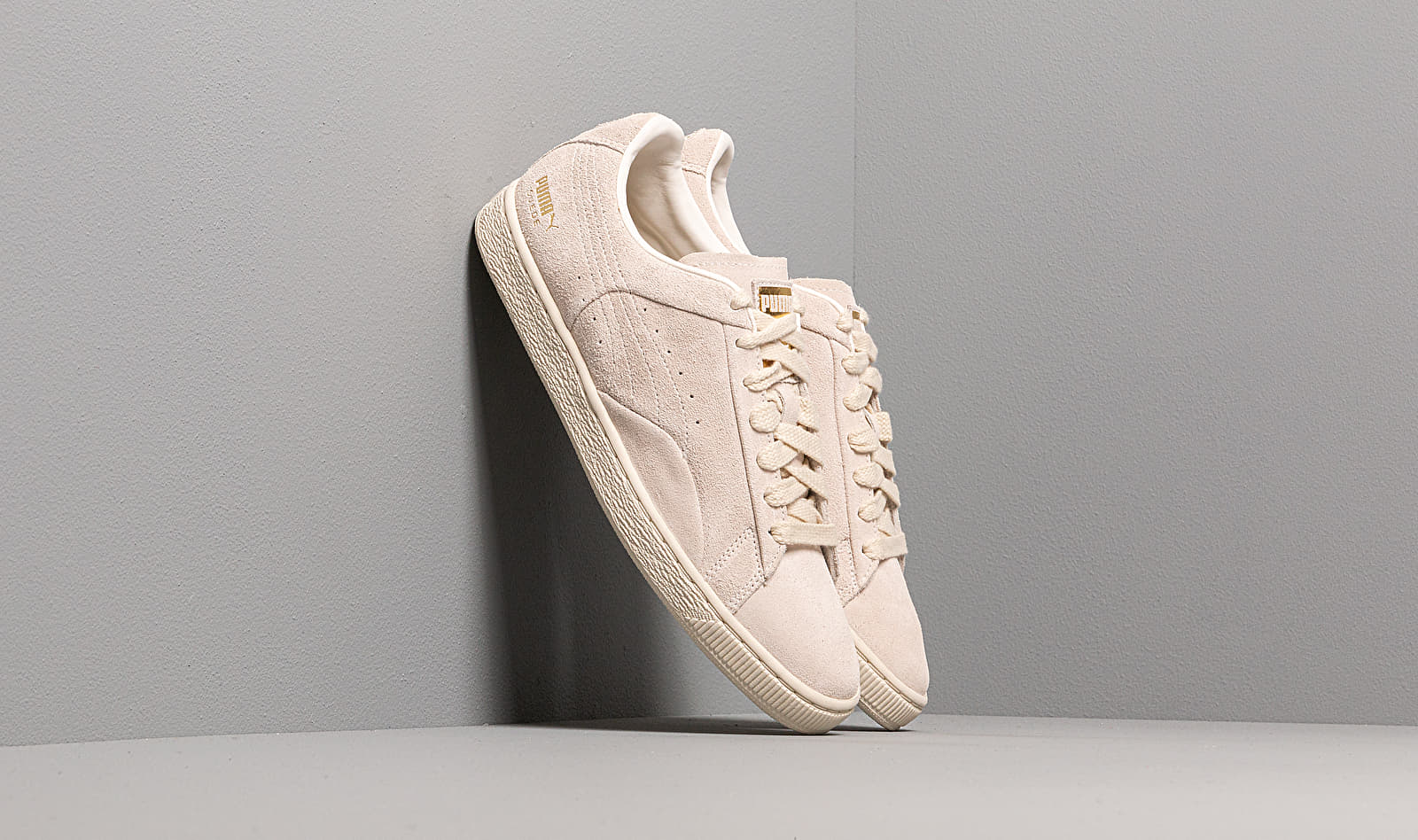 Puma Suede Notch Whisper White-Metallic Gold
