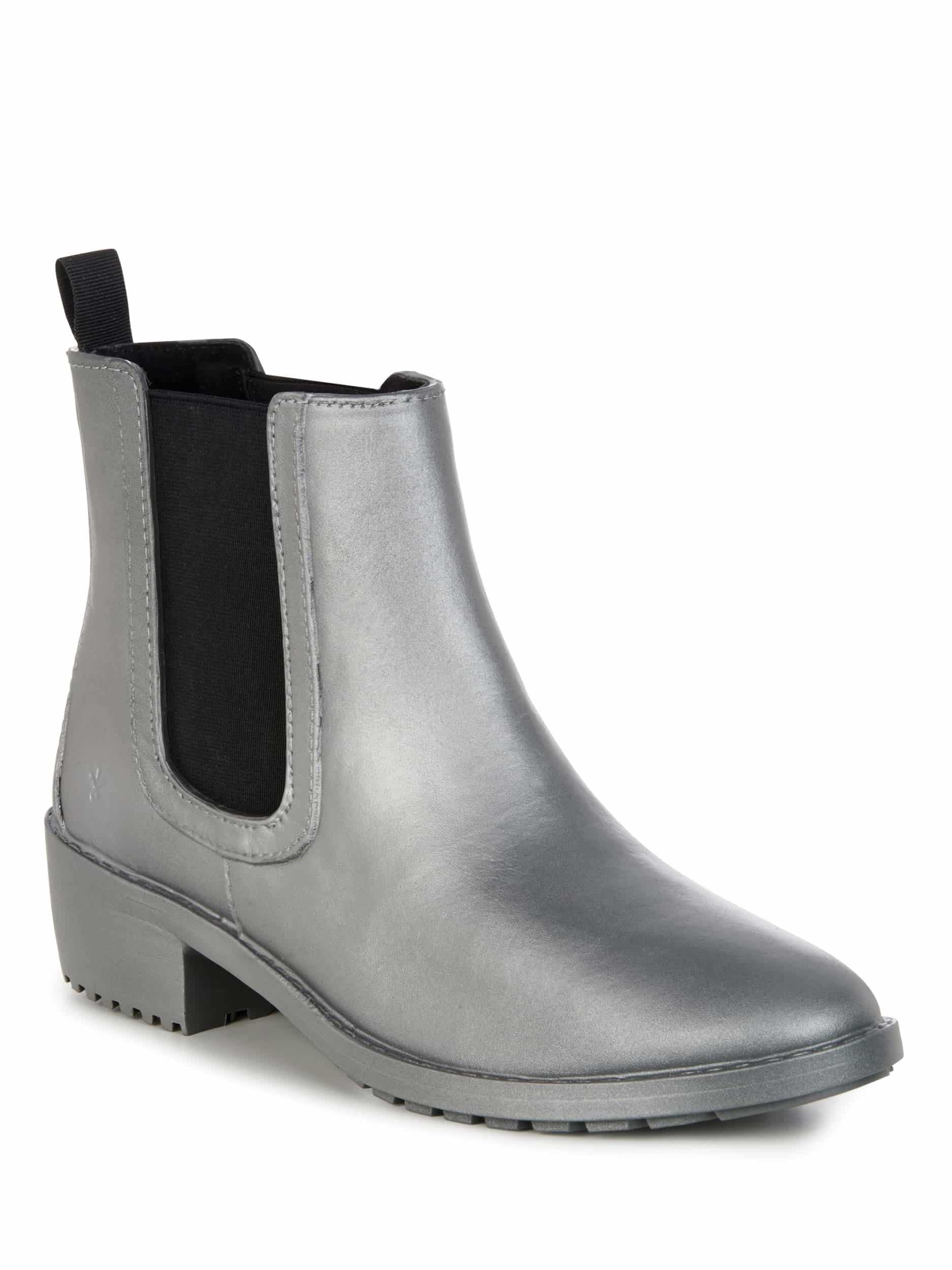 Emu Australia stříbrné kotníkové plastové boty Ellin Rainboot Silver