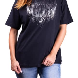 Converse černé tričko Black/Silver