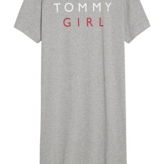 Tommy Hilfiger šedé domácí šaty Night Dress s logem