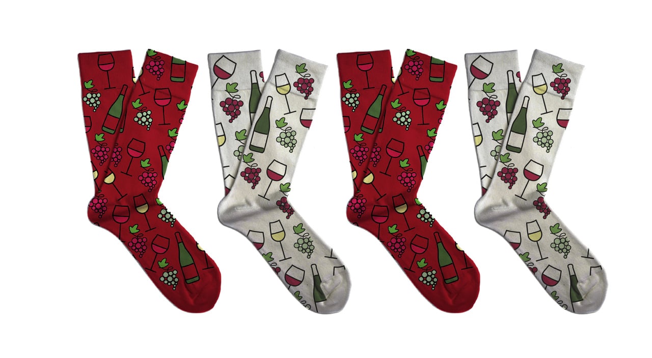 Soxit Vinný dárkový set unisex ponožek