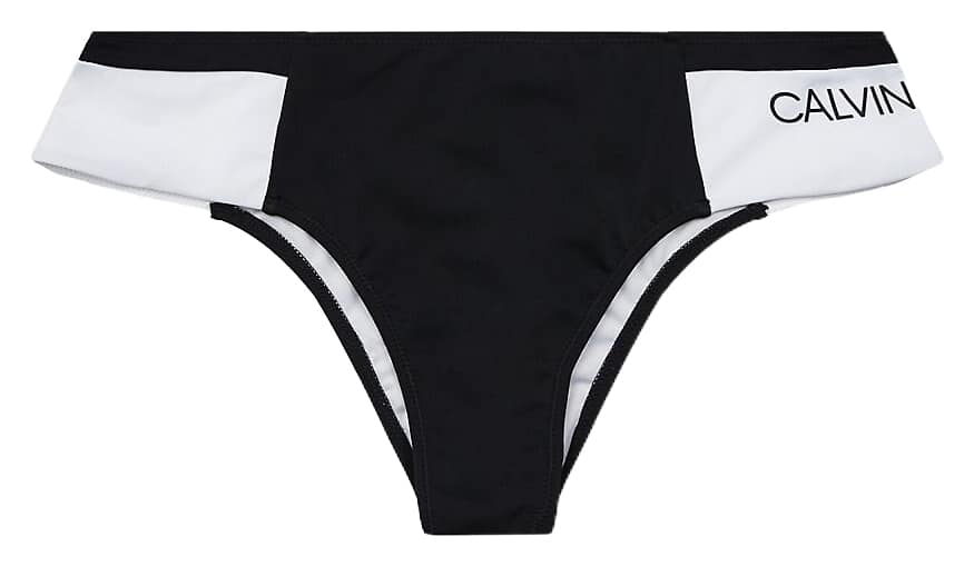 Calvin Klein černo-bílý spodní díl plavek Cheeky Hipster