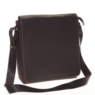 Luxusní pánská kožená taška hnědá - Hexagona 299163 hnědá