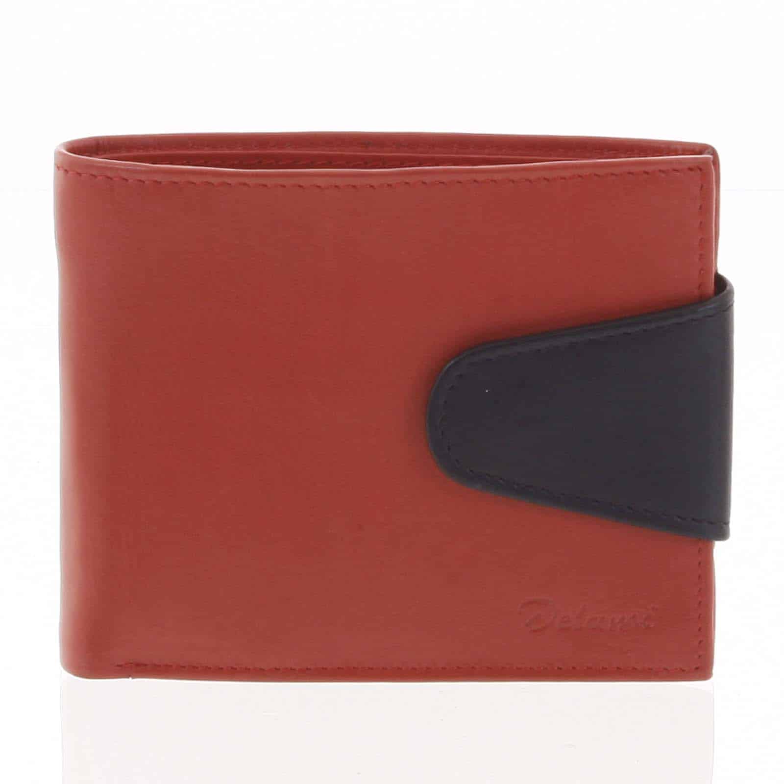 Pánská kožená peněženka červená - Delami 11816 červená