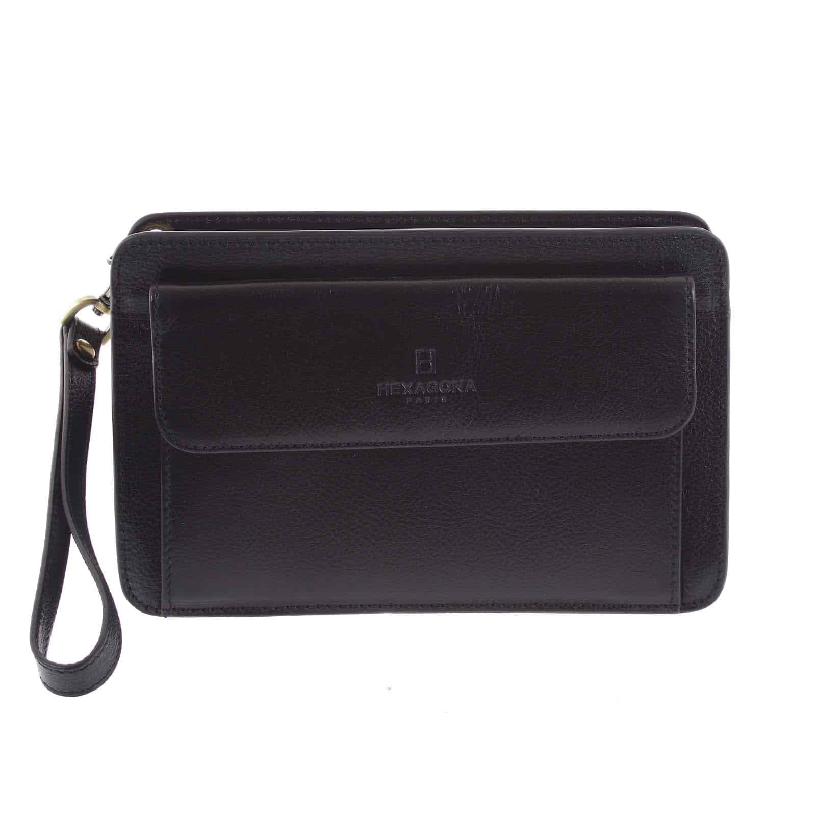 Černé luxusní pánské kožené etue 110482 černá