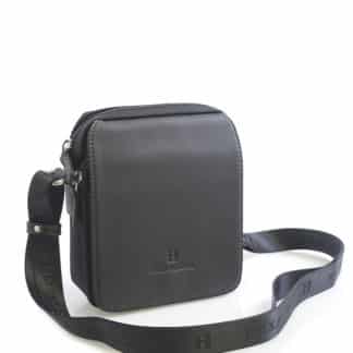 Černá kožená dokladovka přes rameno Hexagona 299176 černá