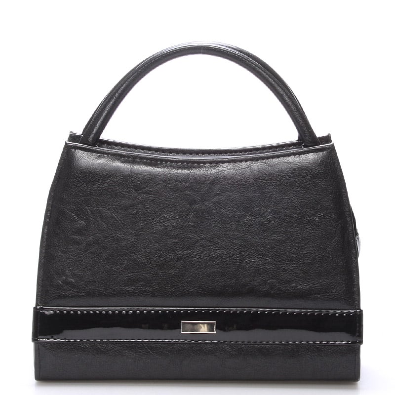 Černá menší kabelka do společnosti Royal Style s ornamentem S001 černá