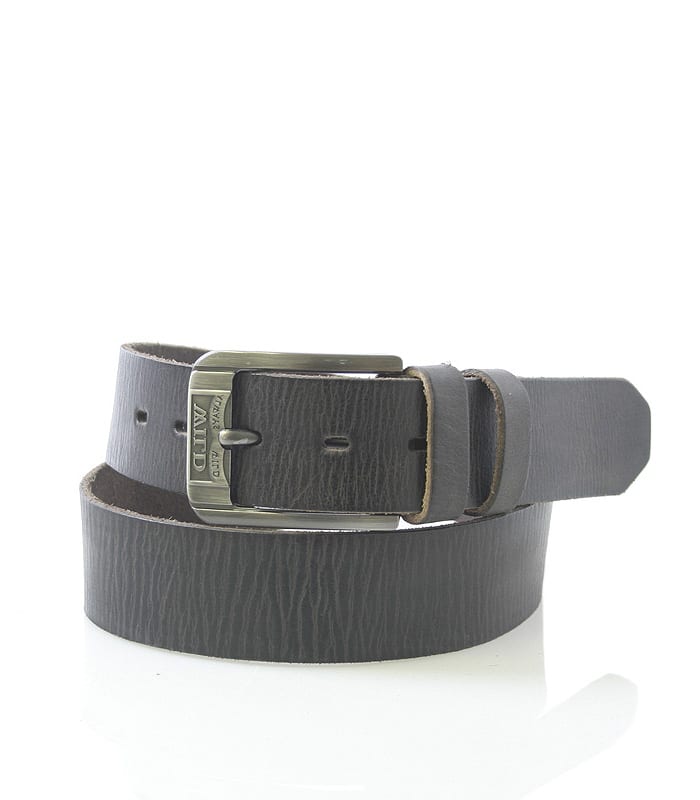 Pánsky opasek tmavě hnědý kožený - Wild hnědá