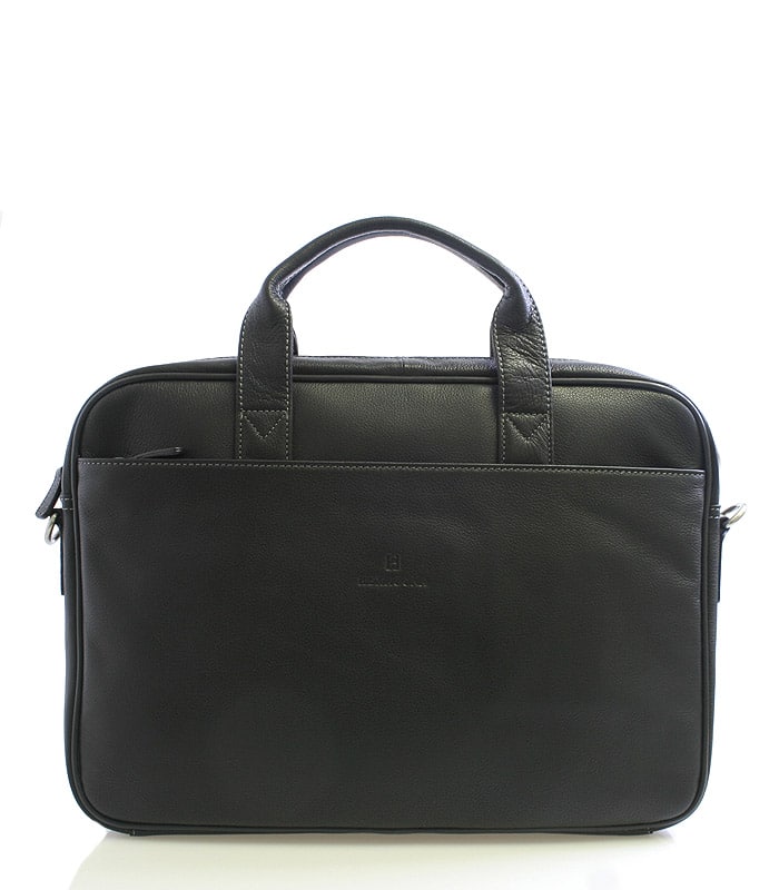 Černá kožená taška Hexagona 62544 černá