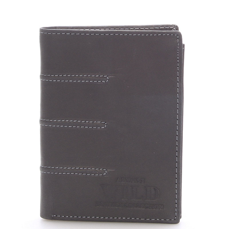 Pánská kožená peněženka černá - WILD Dyson černá