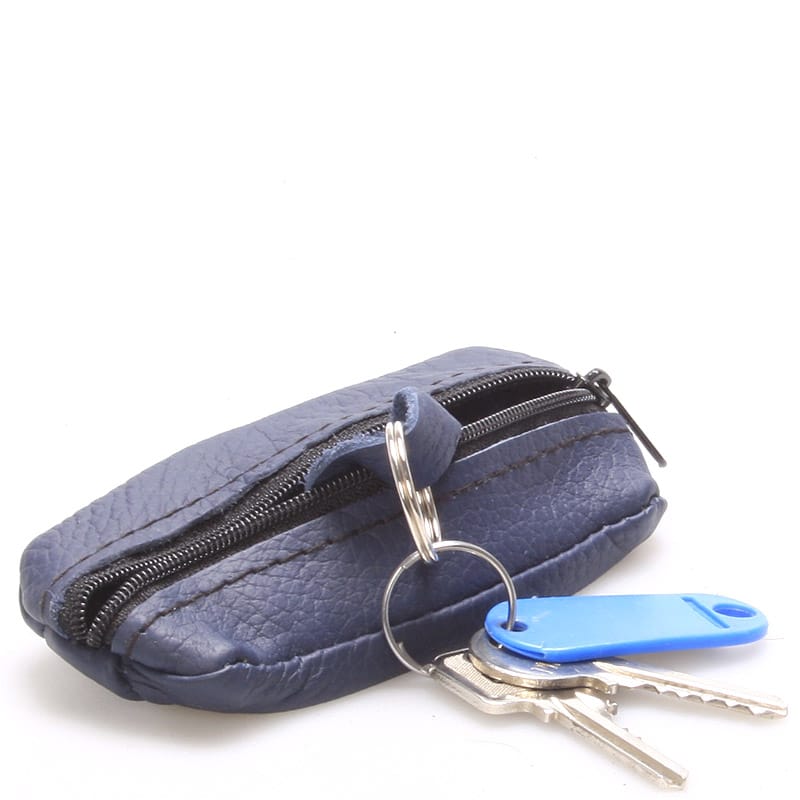 Kožená klíčenka SendiDesign modrá - KL002 modrá