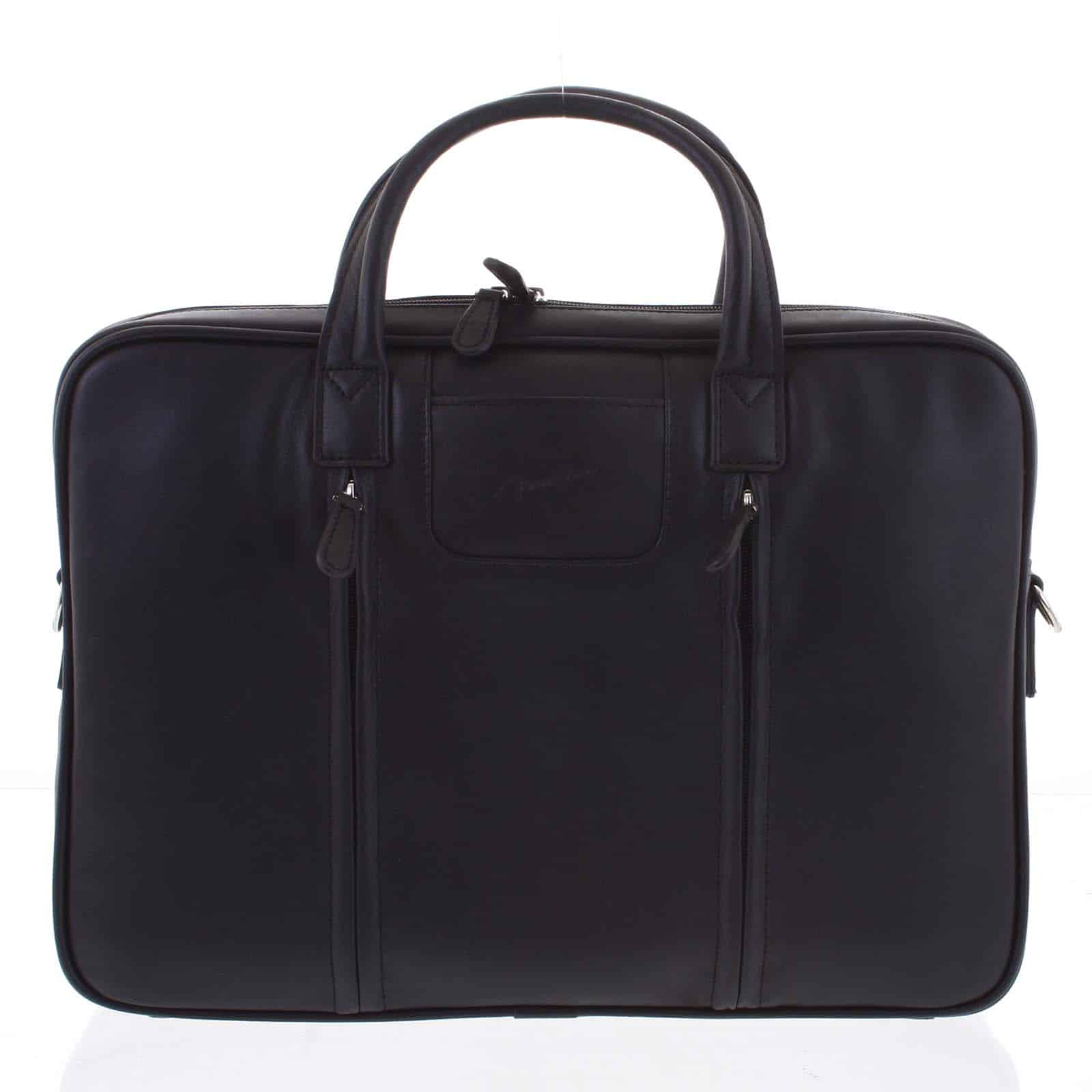 Luxusní kožená taška přes rameno černá - Gerard Henon Derell černá