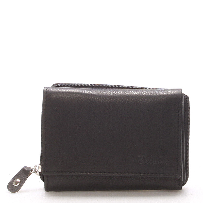 Kožená černá peněženka - Delami 8230 černá