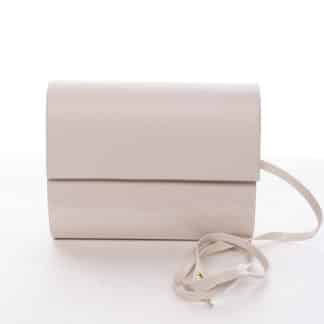 Střední dámské elegantní psaníčko béžové lesklé - Delami SanDiego béžová