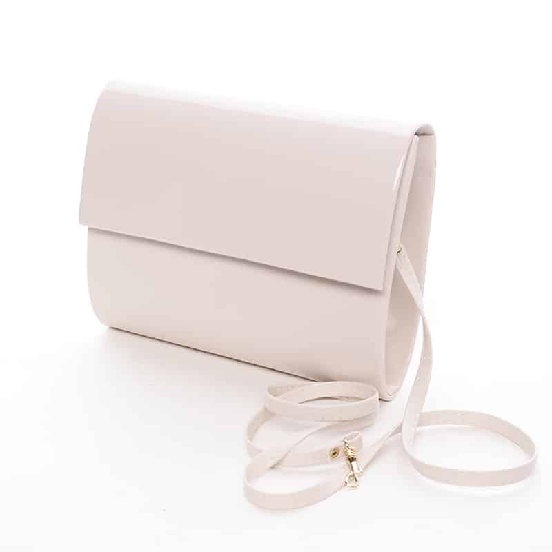 Střední dámské elegantní psaníčko béžové matné - Delami SanDiego béžová