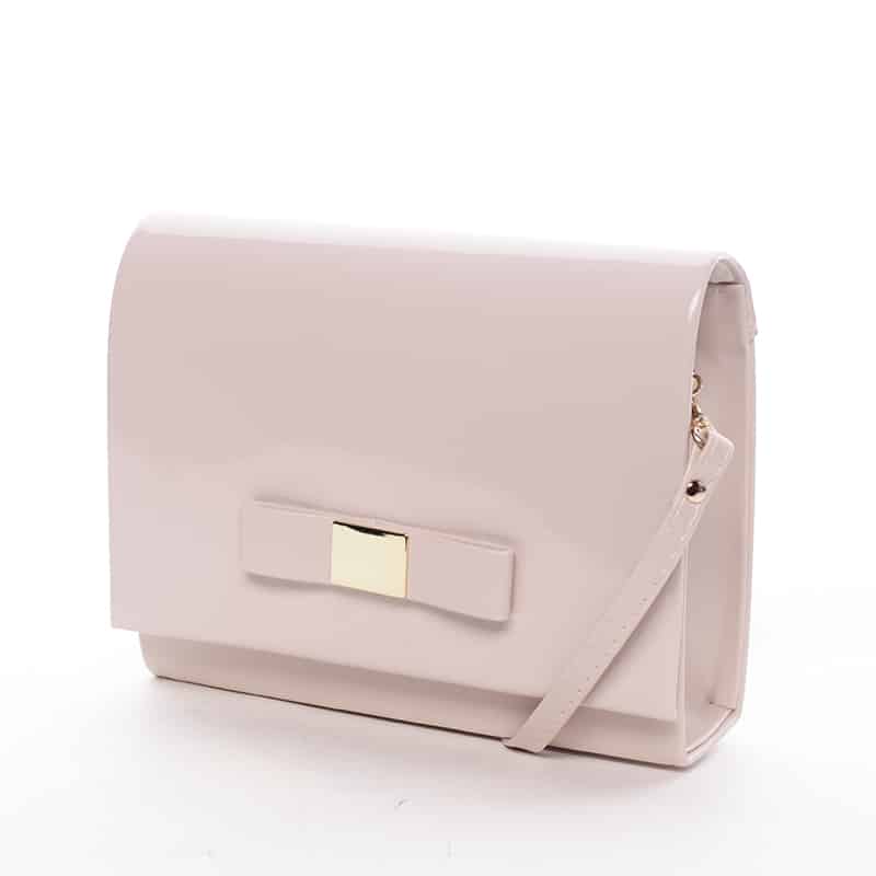 Luxusní dámské psaníčko pudrové matné - Delami Chicago Fresno růžová