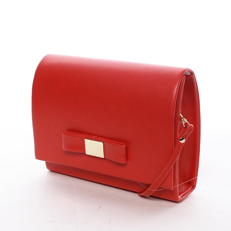 Luxusní dámské psaníčko červené matné - Delami Chicago Fresno červená