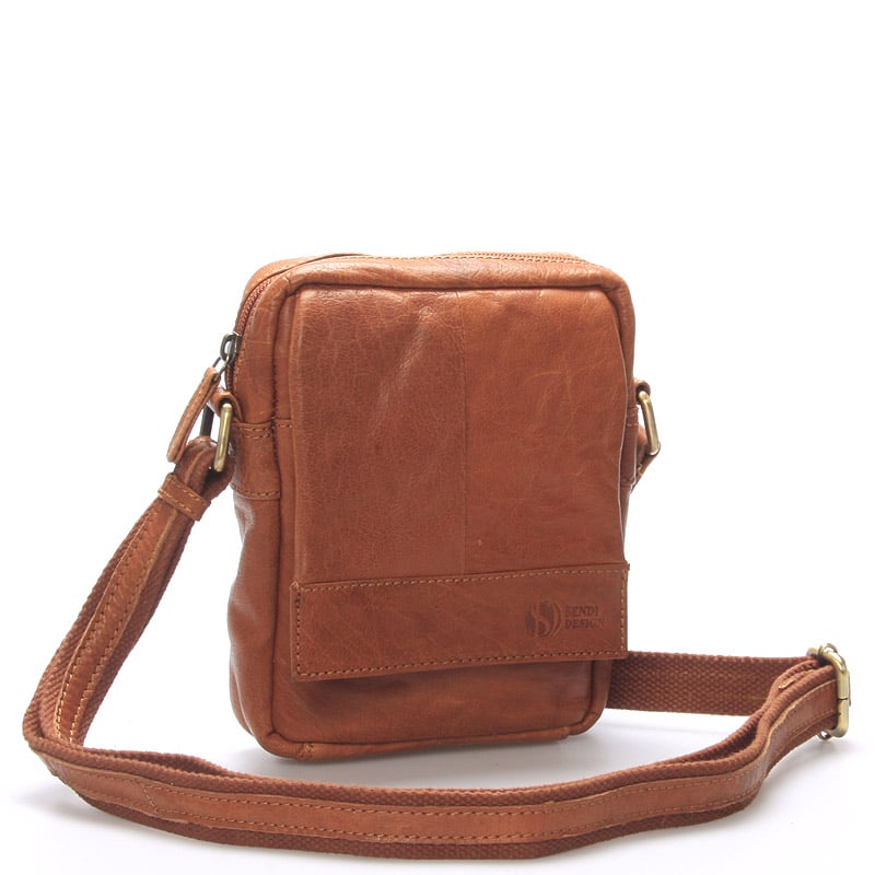 Stylová kožená taška světle hnědá - Sendi Design Perth hnědá