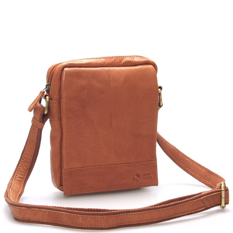 Stylová kožená taška světle hnědá - Sendi Design Perthos hnědá
