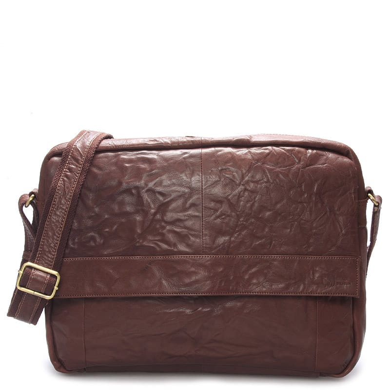 Velká luxusní pánská kožená taška hnědá - Sendi Design Nethard hnědá