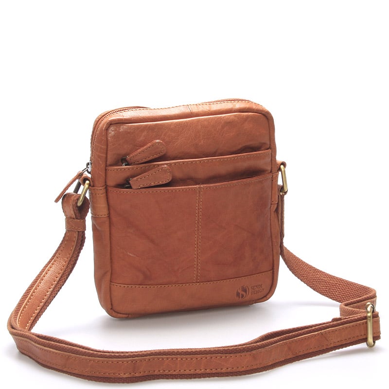 Módní kožená taška světle hnědá - Sendi Design Flinderse hnědá