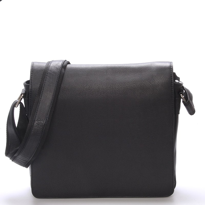 Luxusní kožená pánská černá taška Frozen černá