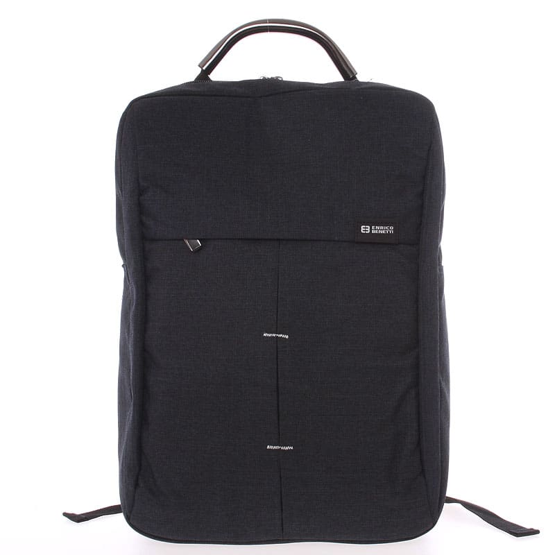 Jedinečný moderní černý batoh - Enrico Benetti Achelous černá