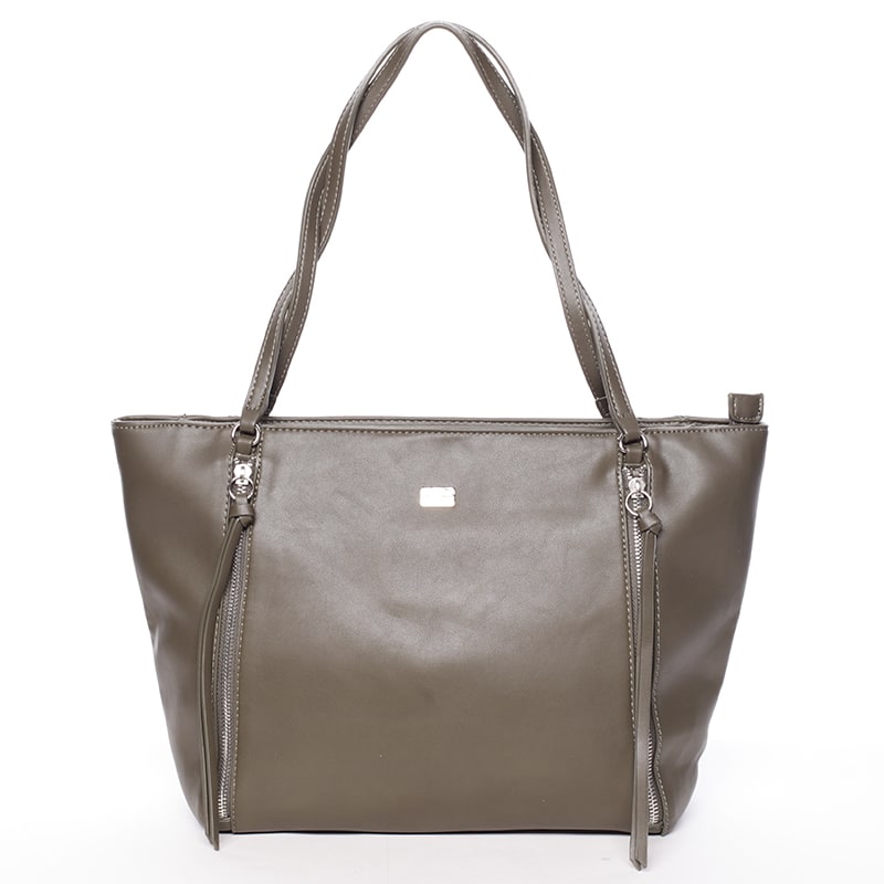 Elegantní khaki kabelka přes rameno - David Jones Paola Khaki