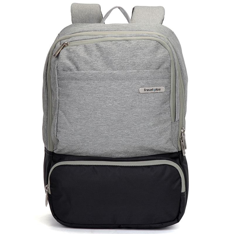 Módní cestovní šedý batoh - Travel plus 7506 šedá