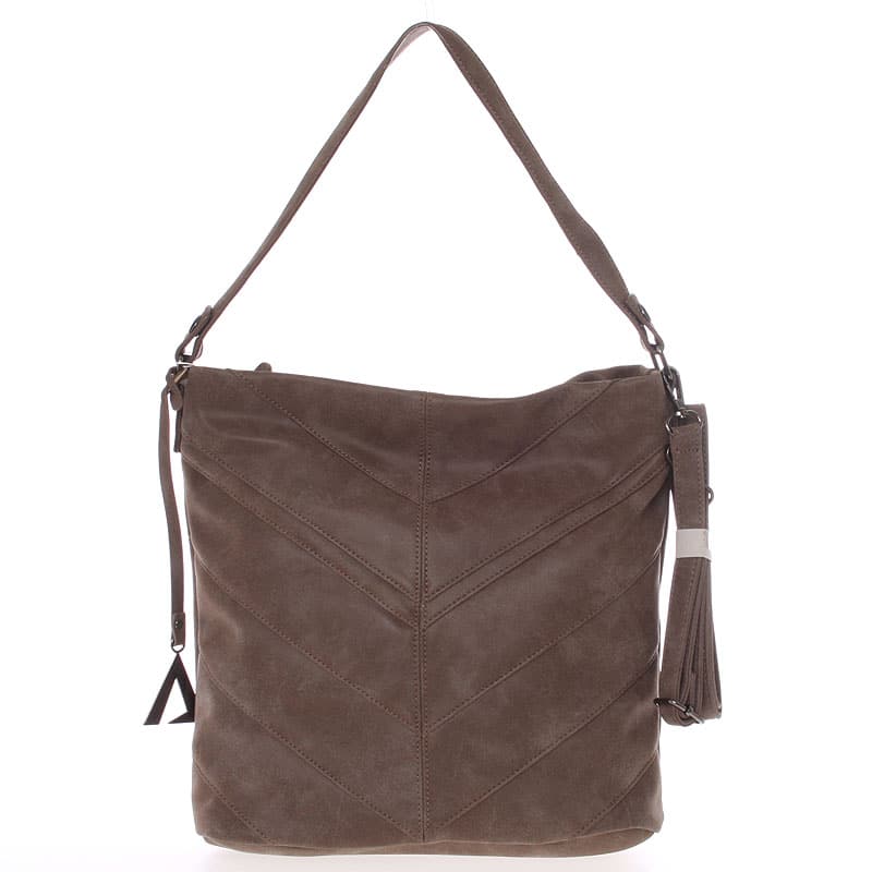 Středně velká dámská kabelka hnědá - Just Dreamz Lilika hnědá