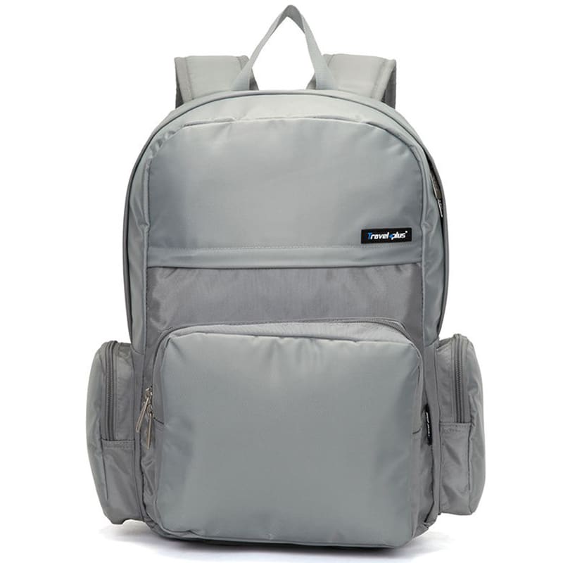 Školní a cestovní šedý batoh - Travel plus 0109 šedá
