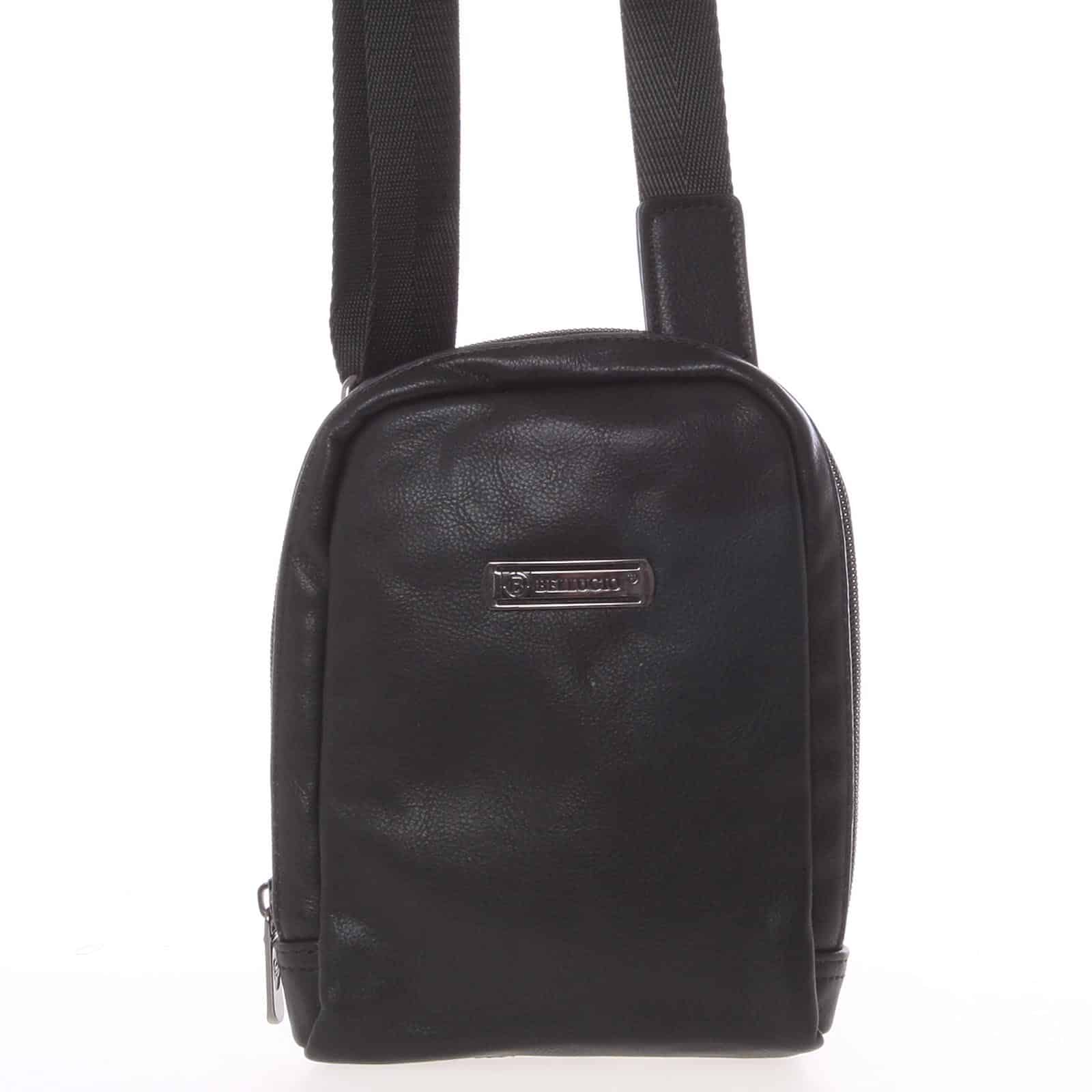 Malá černá taštička přes rameno na doklady - Bellugio Jupiter černá