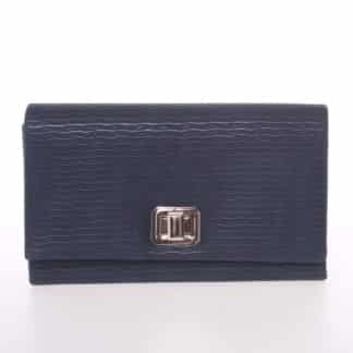 Módní dámské vzorované psaníčko tmavě modré - Delami D694 modrá